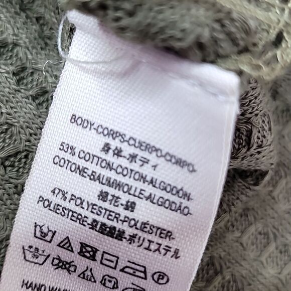 We The Free Wildcat Cowl Neck Waffle Knit Thermal Pullover Lightweight Sweater - Picture 6 of 6